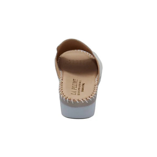 La Plume - Tassle Leather Whip-Stitched Slide