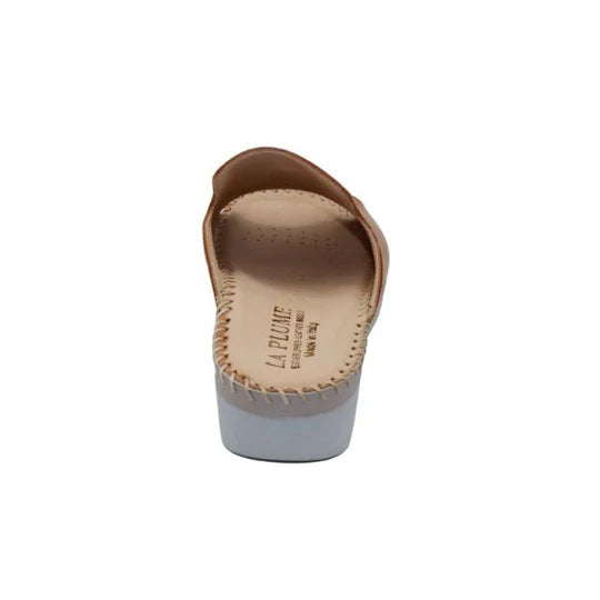 La Plume - Tassle Leather Whip-Stitched Slide