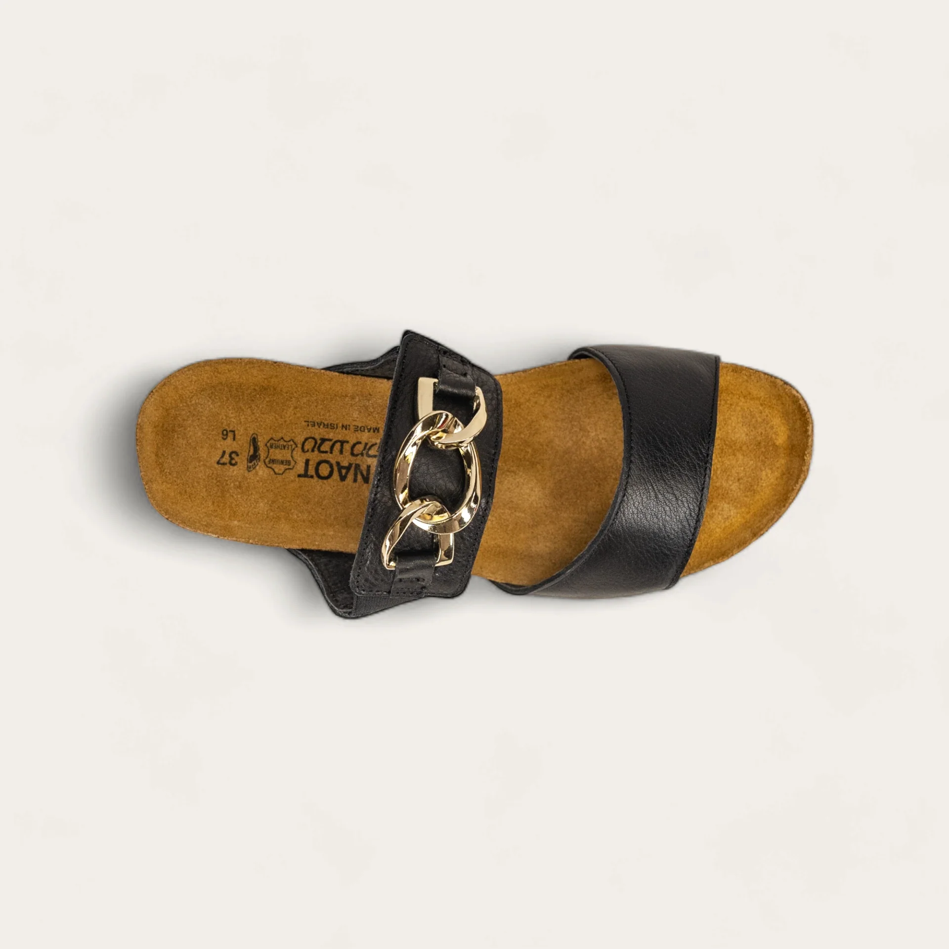 NAOT - VICTORIA - SIZE 37 - SOFT BLACK LEATHER