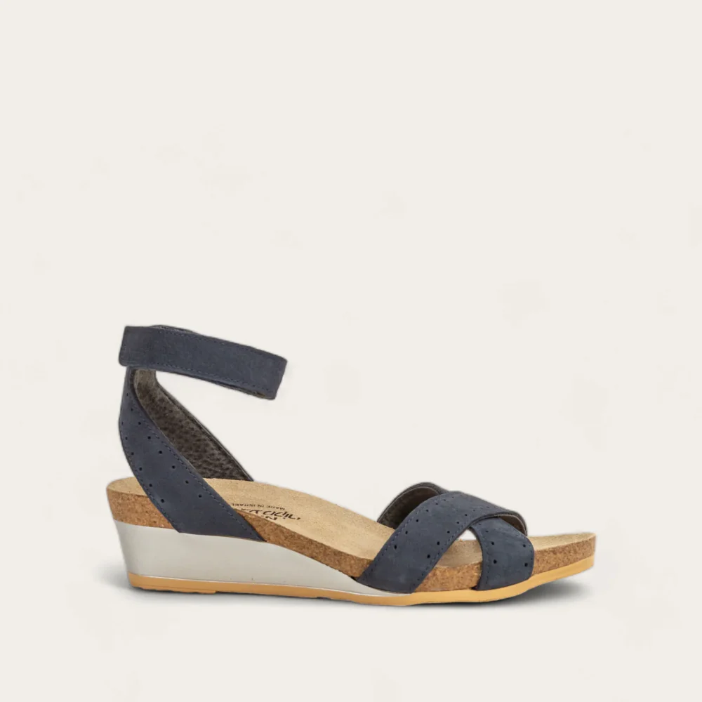 NAOT - WAND - SIZE 39 - NAVY VELVET NUBUCK/GLASS BROWN