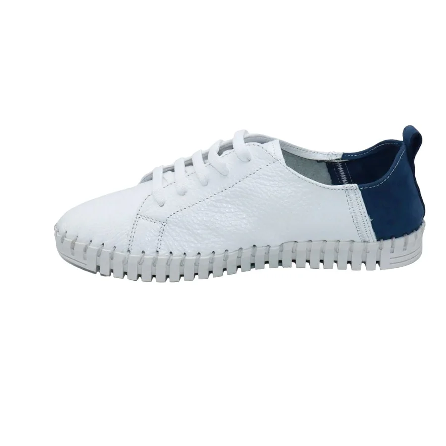 ERIC MICHAEL - BRANDIE - SIZE 38 - DENIM/WHITE