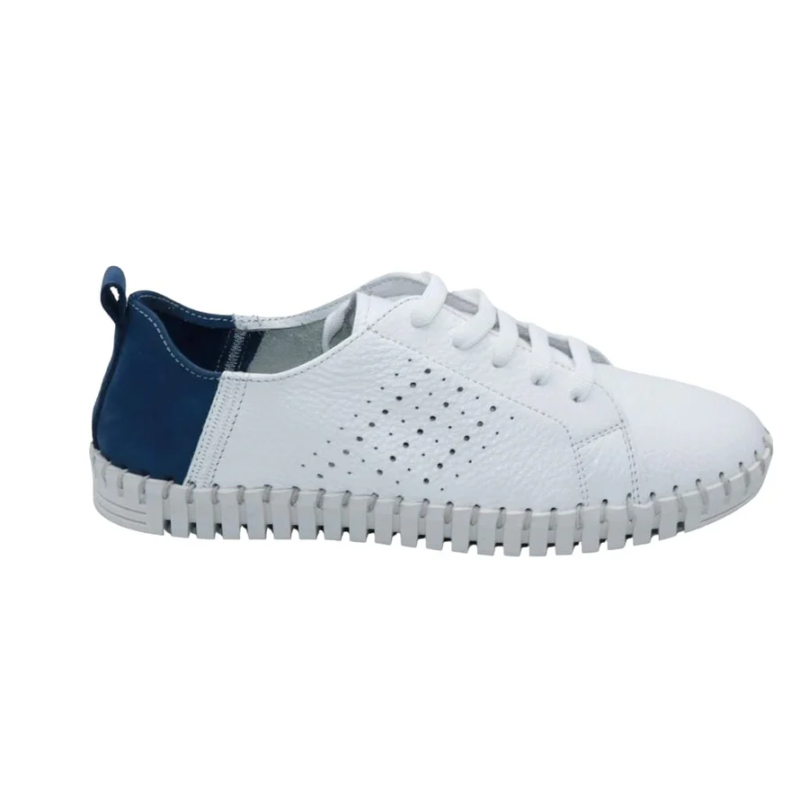 ERIC MICHAEL - BRANDIE - SIZE 38 - DENIM/WHITE