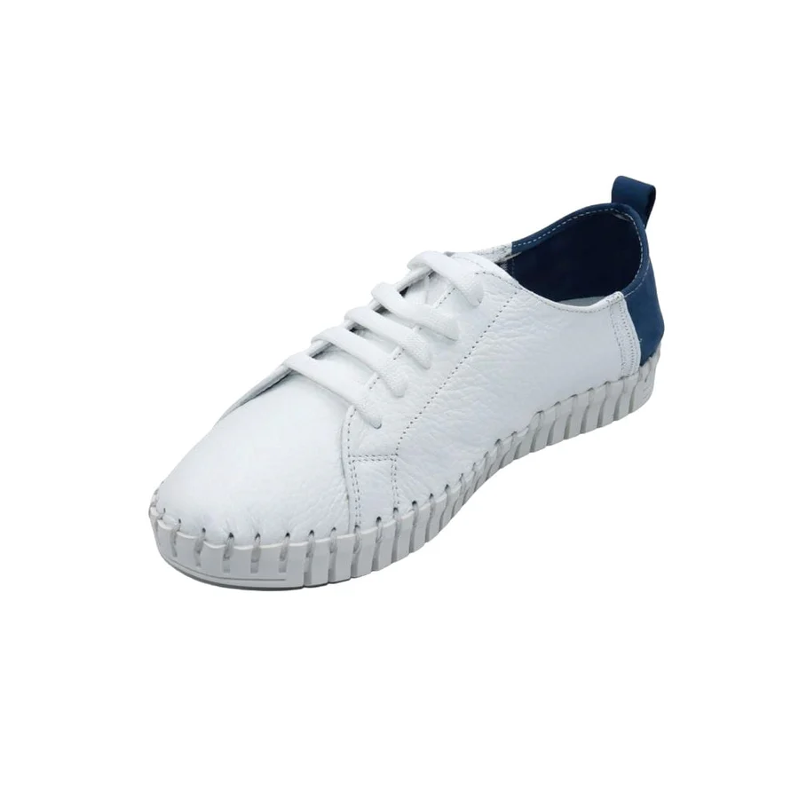 ERIC MICHAEL - BRANDIE - SIZE 38 - DENIM/WHITE