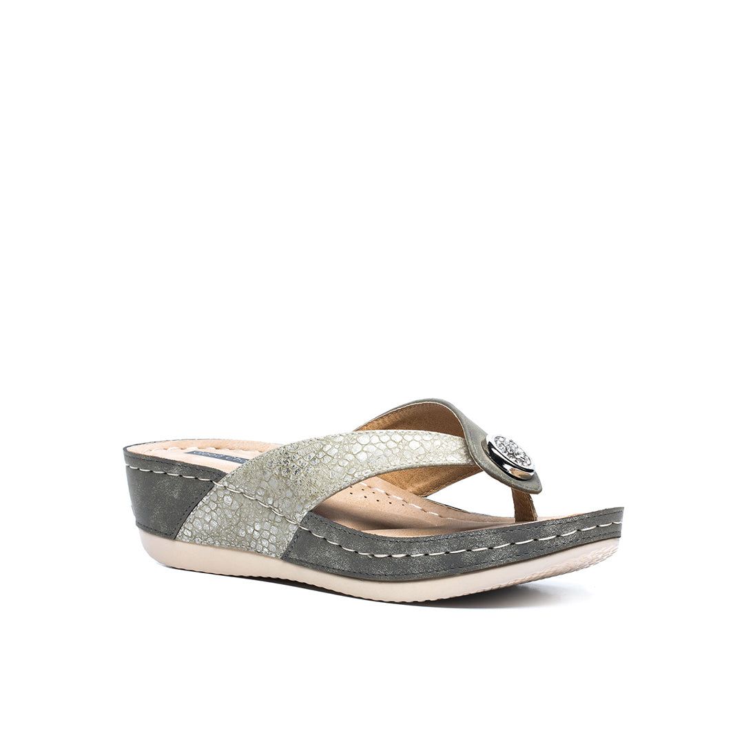 GOOD CHOICE - DAFNI - SIZE 9.5 - KHAKI