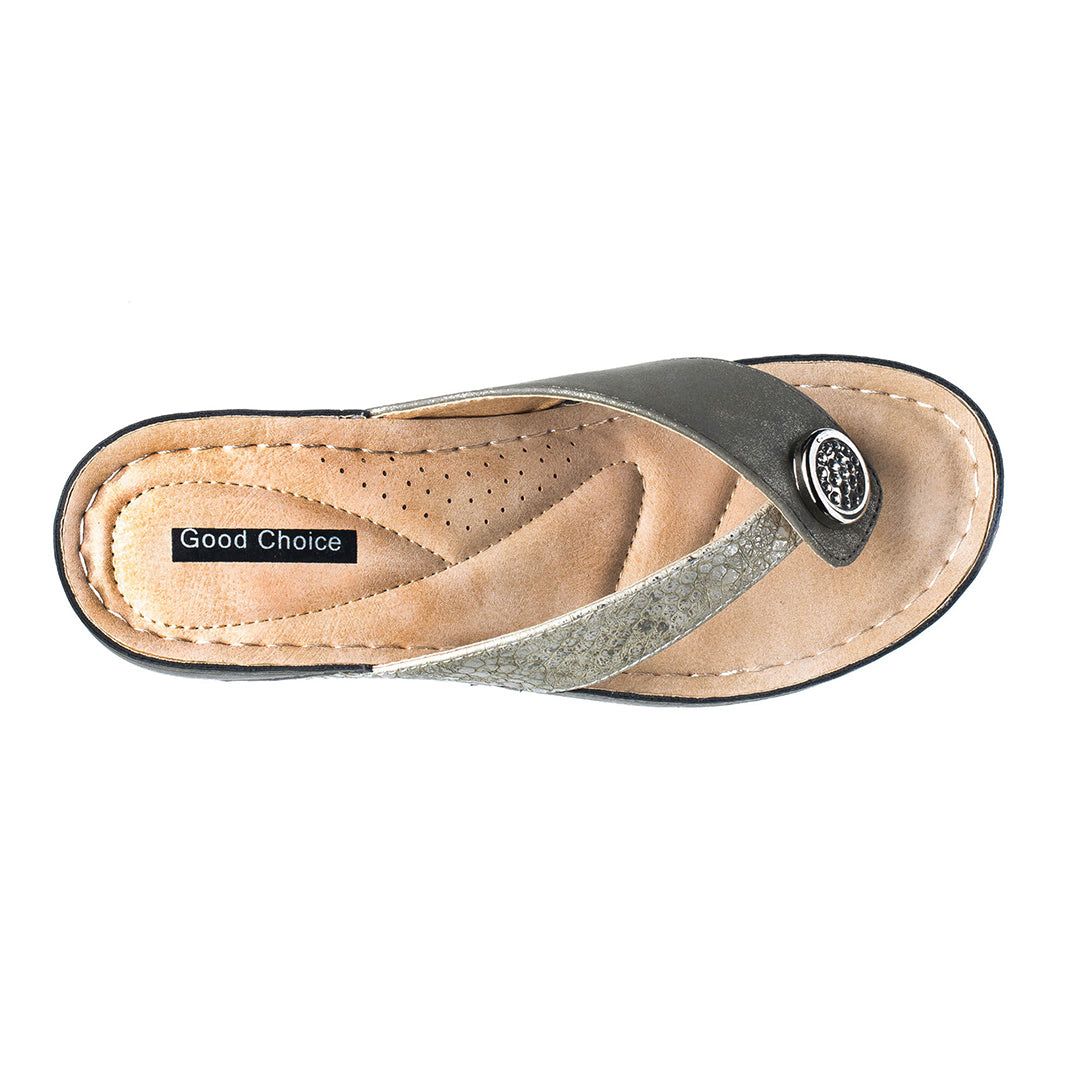 GOOD CHOICE - DAFNI - SIZE 9.5 - KHAKI