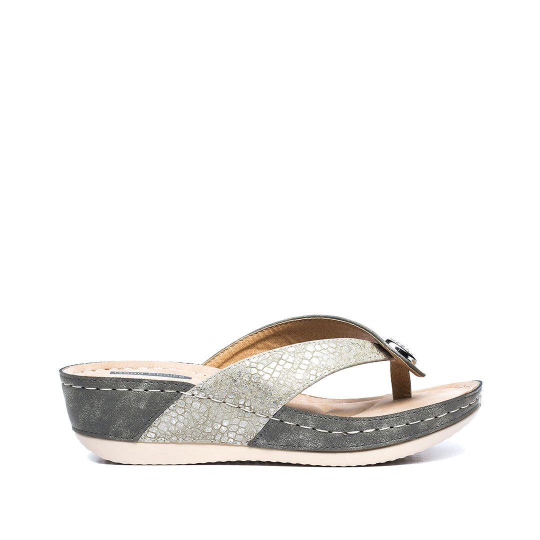 GOOD CHOICE - DAFNI - SIZE 9.5 - KHAKI