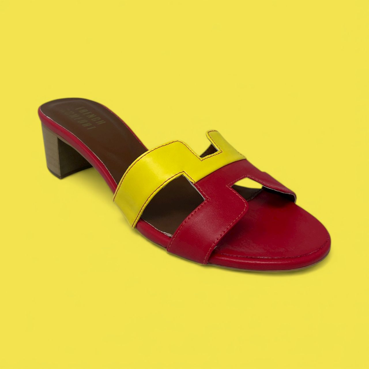 FRENCH COMFORT - BOCA - SIZE 37 - YELLOW / RED