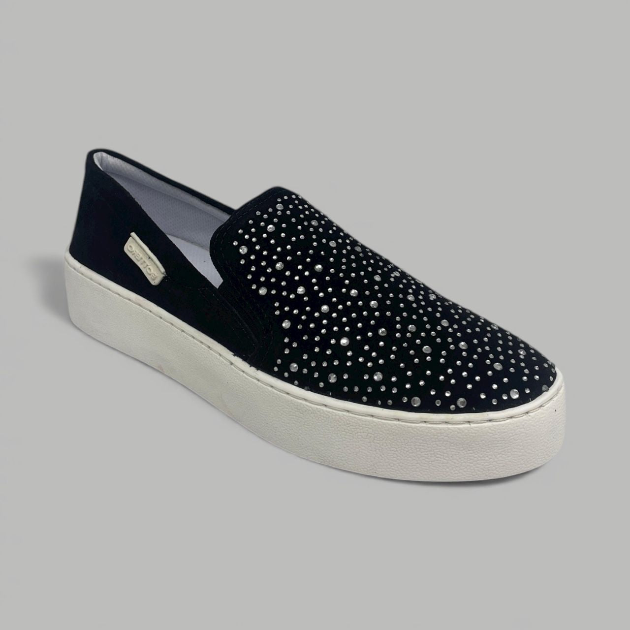 BOTTERO - EMBELLISHED PLATFORM SNEAKER - SIZE 10 - BLACK/WHITE