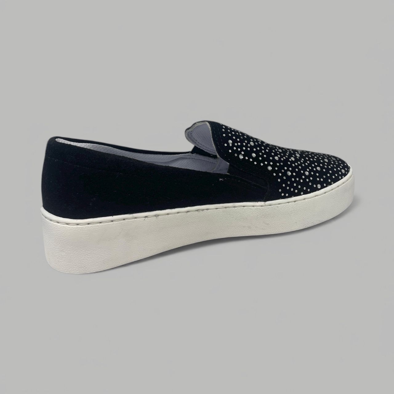 BOTTERO - EMBELLISHED PLATFORM SNEAKER - SIZE 9 - BLACK/WHITE