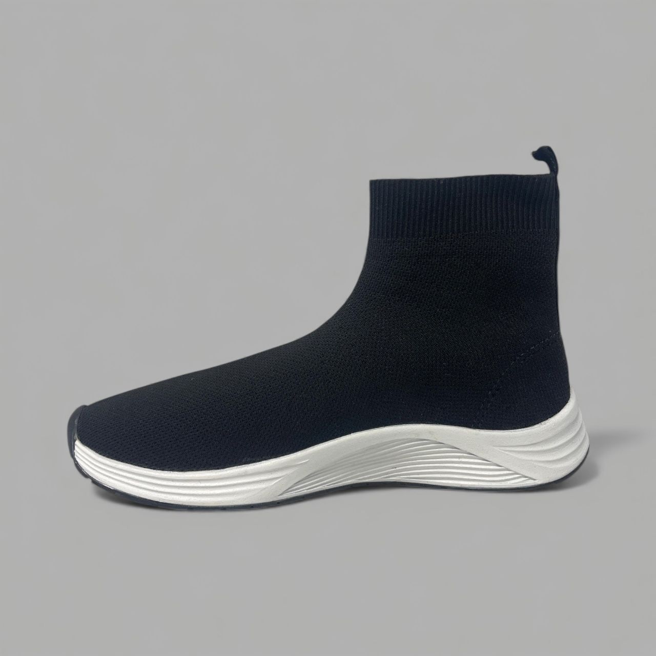 BOTTERO – KNIT SOCK SNEAKER - SIZE 6 - BLACK/WHITE