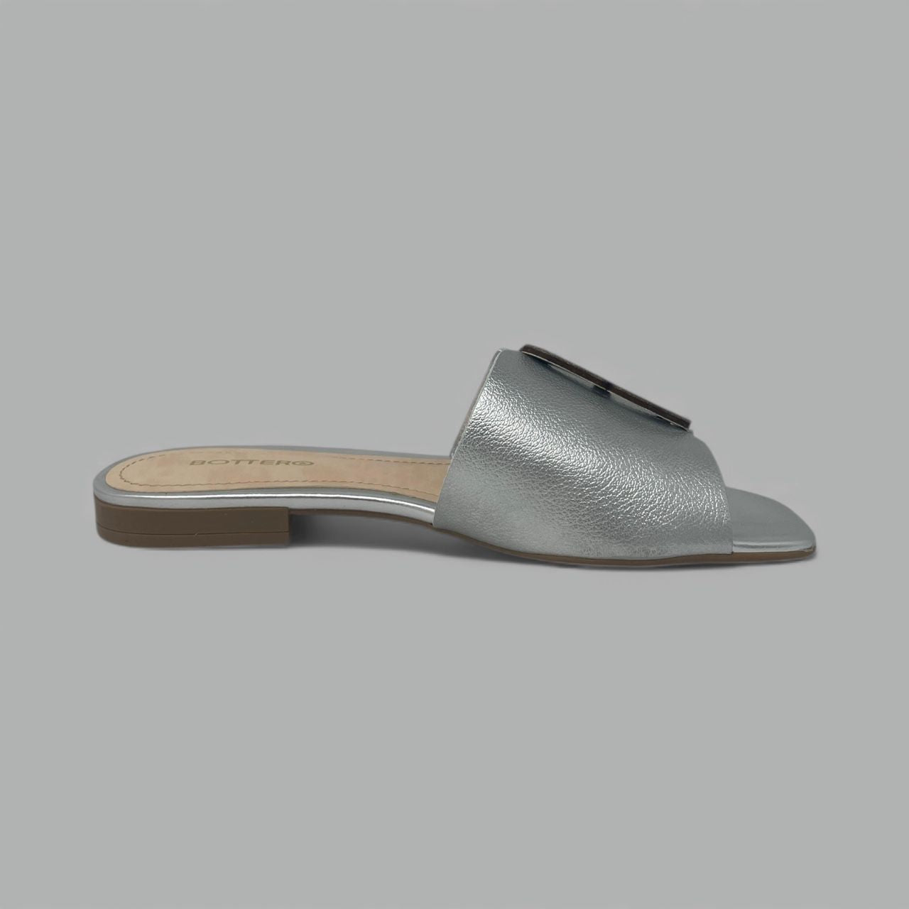 BOTTERO - SLIDE SANDAL - SIZE 10 - SILVER