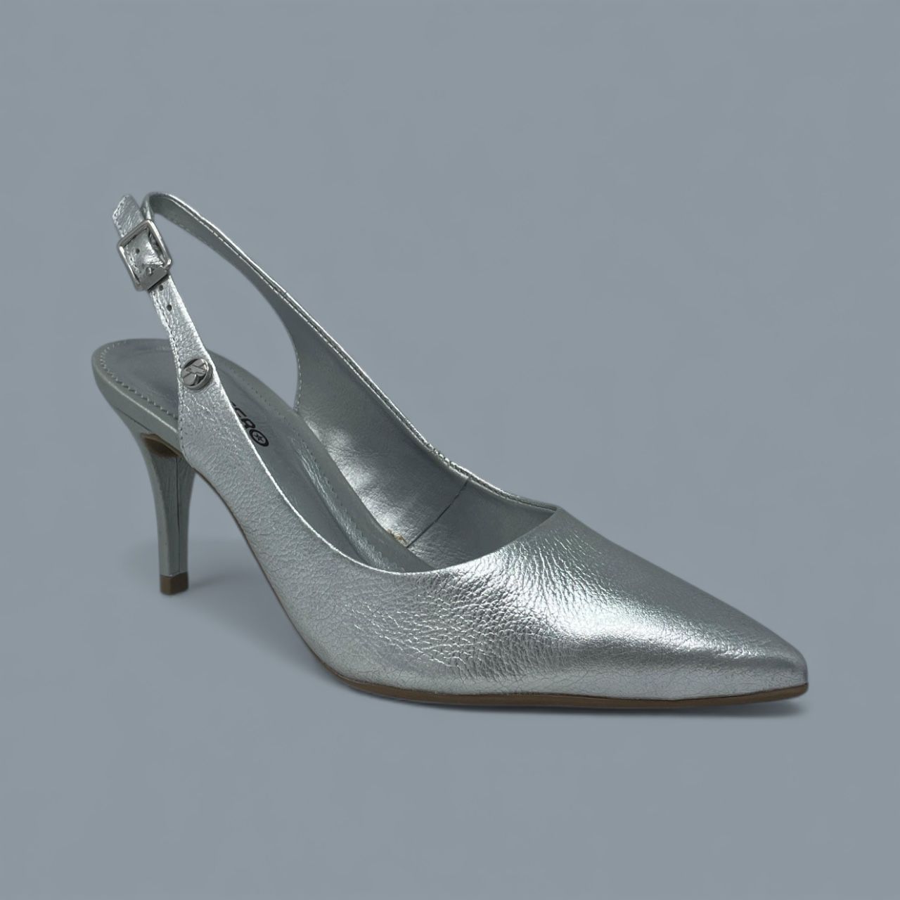 BOTTERO - SLINGBACK HEEL - SIZE 6 - SILVER