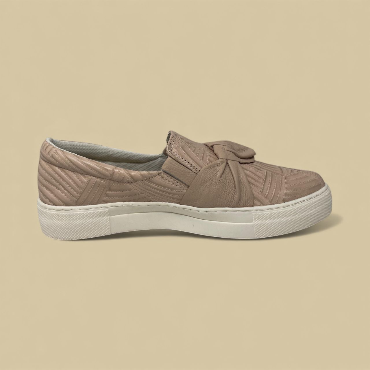 VERAFATTO - EMBOSSED SLIP-ON SNEAKER - SIZE 9 - BLUSH