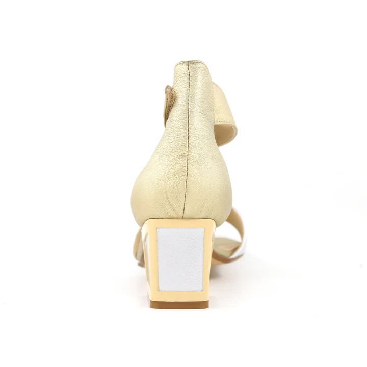FRENCH COMFORT - ELIJAH - SIZE 6 - SILVER / CHAMPAGNE