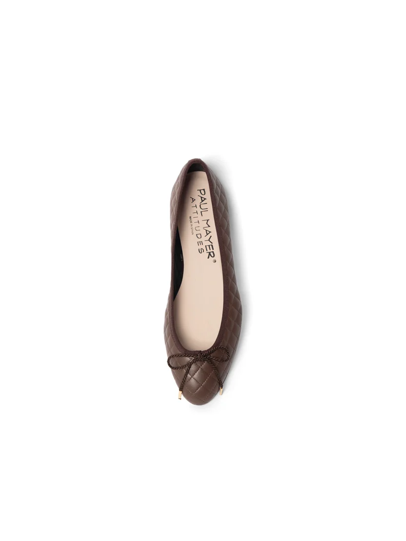 PAUL MAYER - LIDO QUILTED LEATHER BALLET FLAT