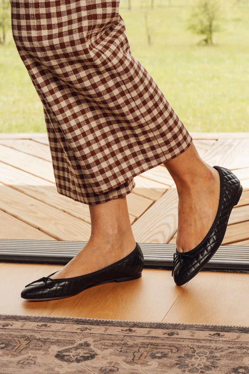 PAUL MAYER - LIDO QUILTED LEATHER BALLET FLAT