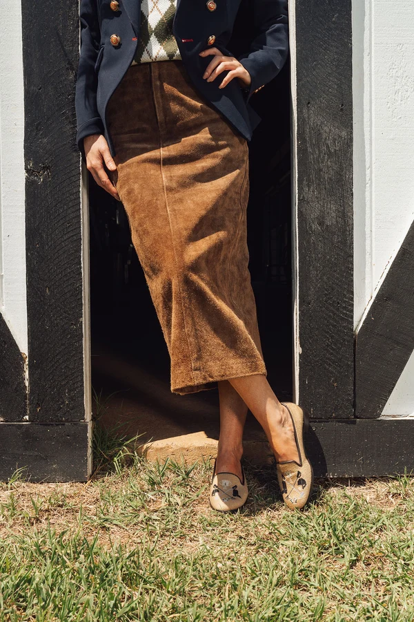BY PAIGE - NEEDLEPOINT LOAFER EQUESTRIAN