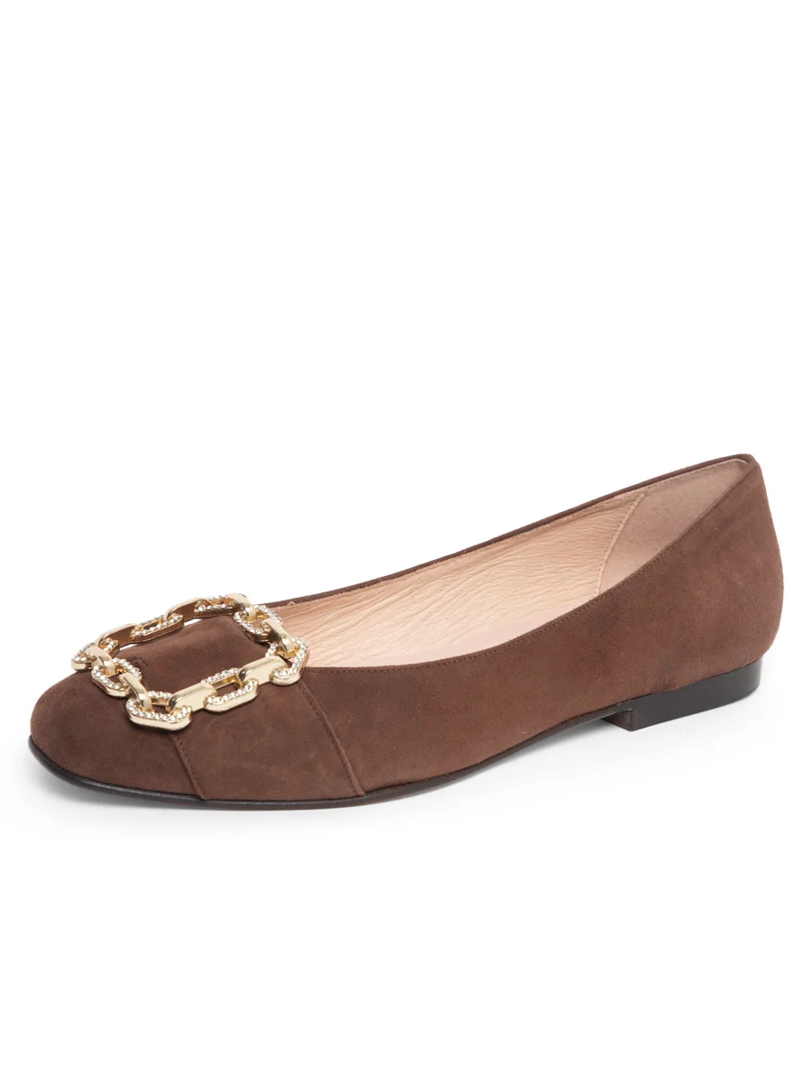 Patricia Green - Celine Chain Link Embellished Flat