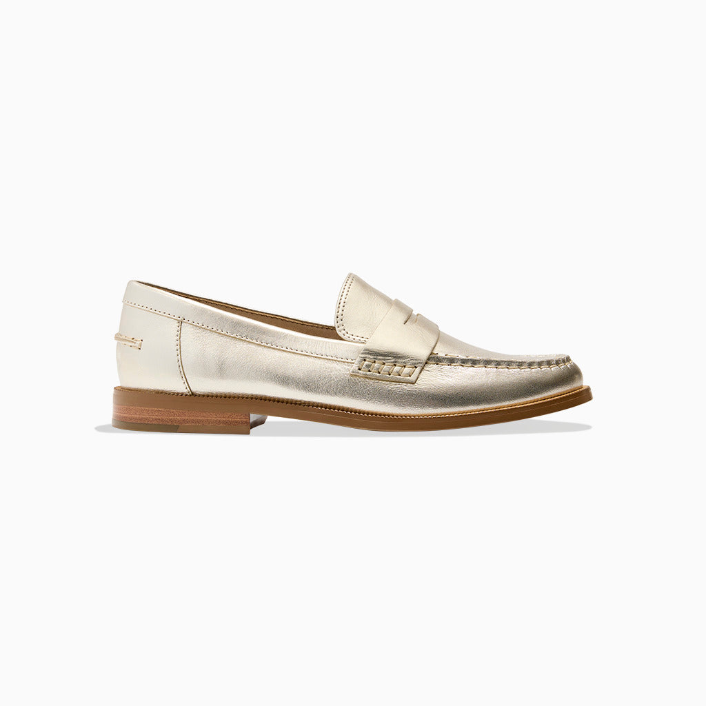 Jack Rogers - Tipson Penny Loafer - Metallic Platinum - view 2