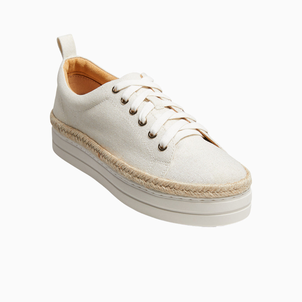 Jack Rogers - Mia Platform Sneaker - WHITE/GOLD - view 1