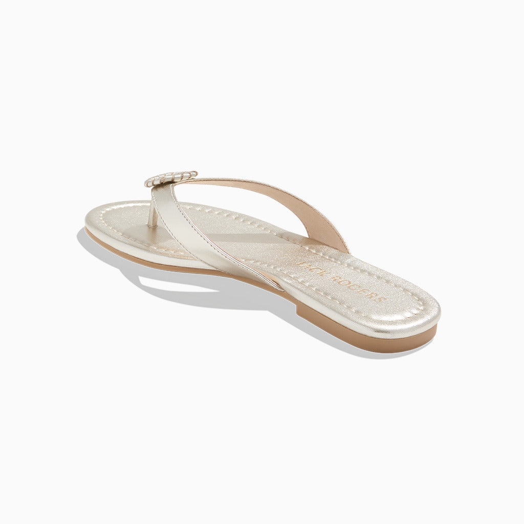 Jack Rogers - Roxy Flip Flop - Metallic Platinum - view 4