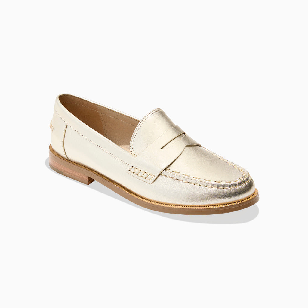 Jack Rogers - Tipson Penny Loafer - Metallic Platinum - view 1