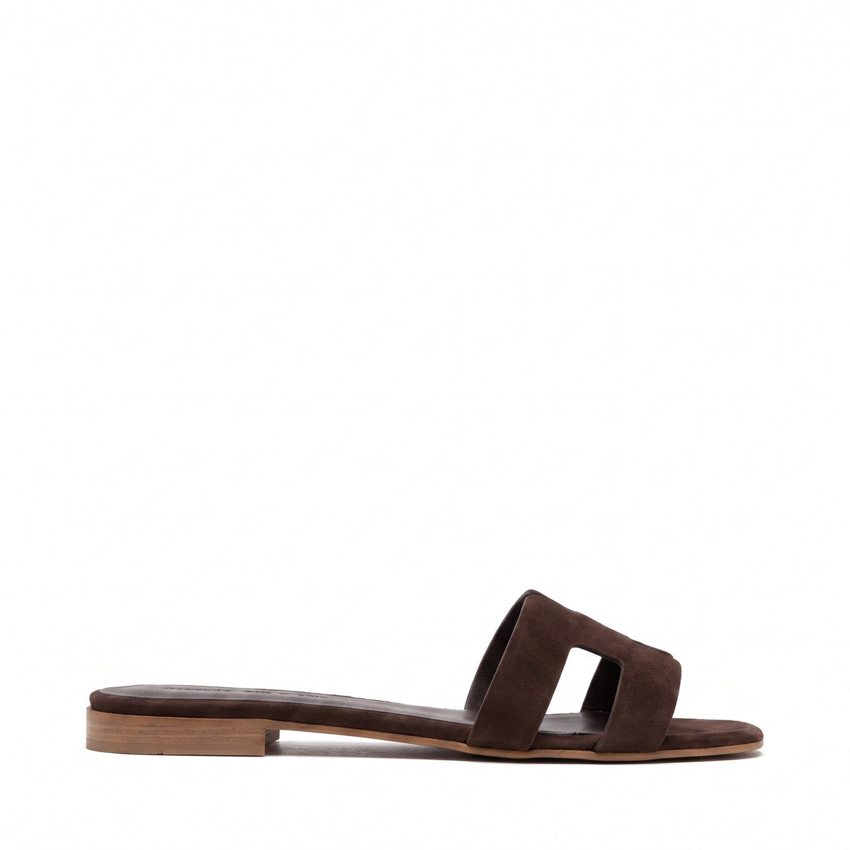 Michele Lopriore Creta Slides, Suede Brown, product view