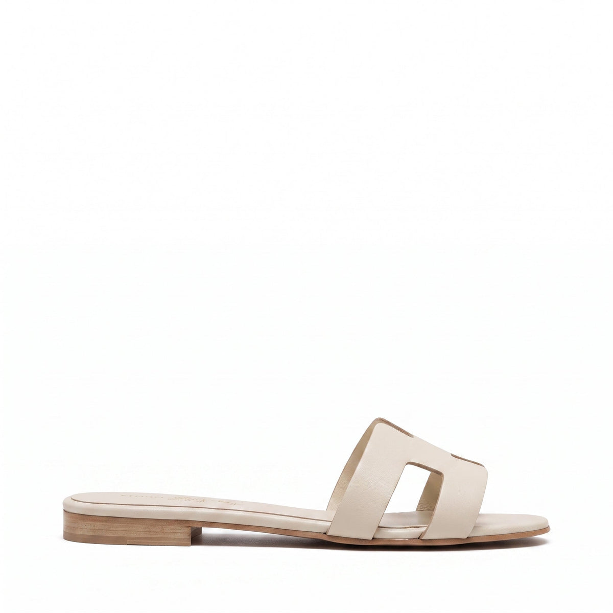 Michele Lopriore Creta Slides, Leather Off White, product view