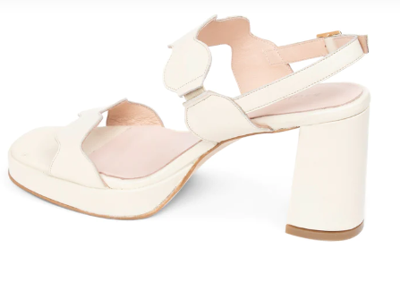 PATRICIA GREEN - PALM BEACH PLATFORM SANDAL - SIZE 9 - BONE