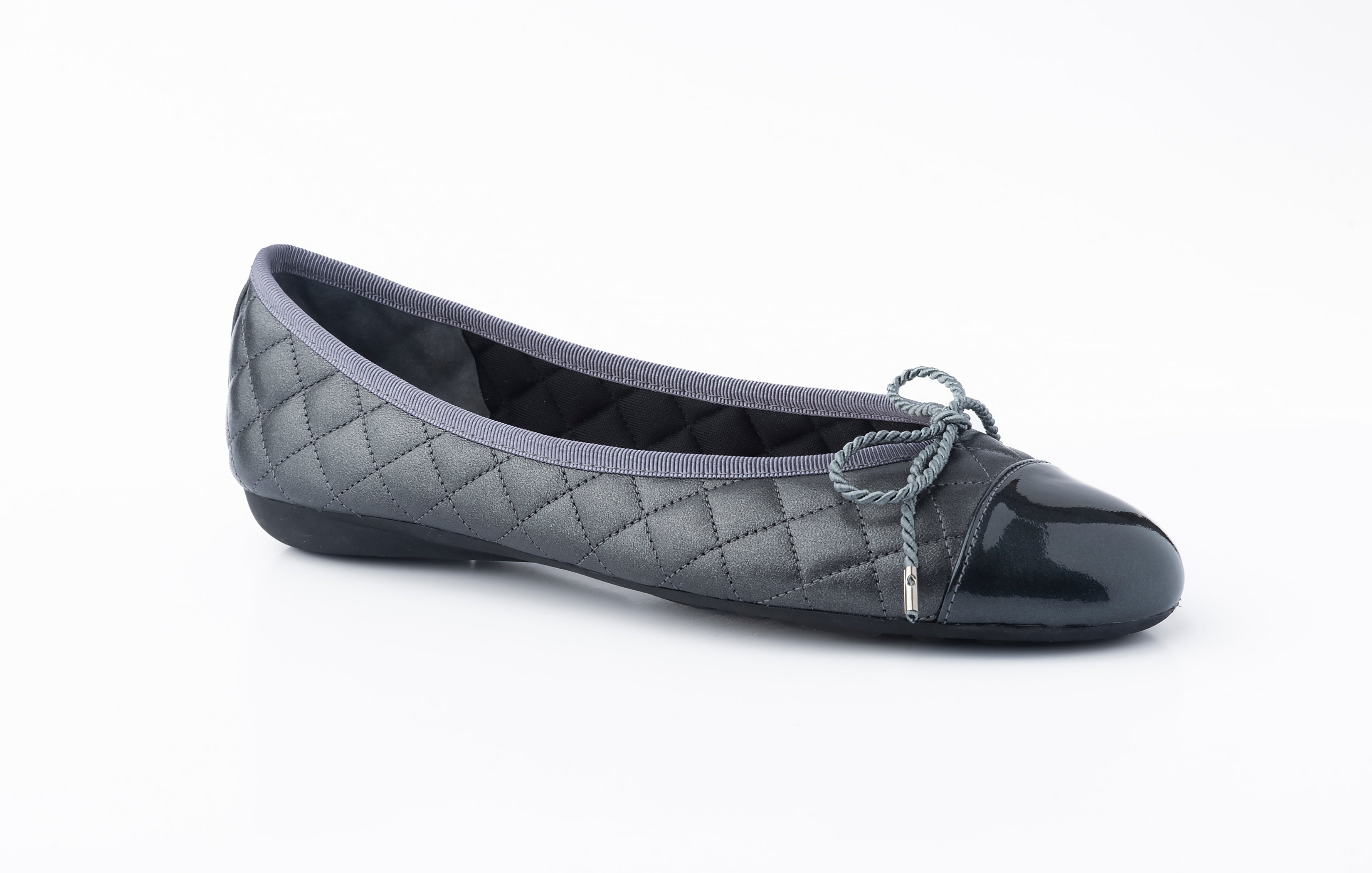 Paul Mayer - Best Quilted Leather Ballet FLAT/NAVY / NAVY/6