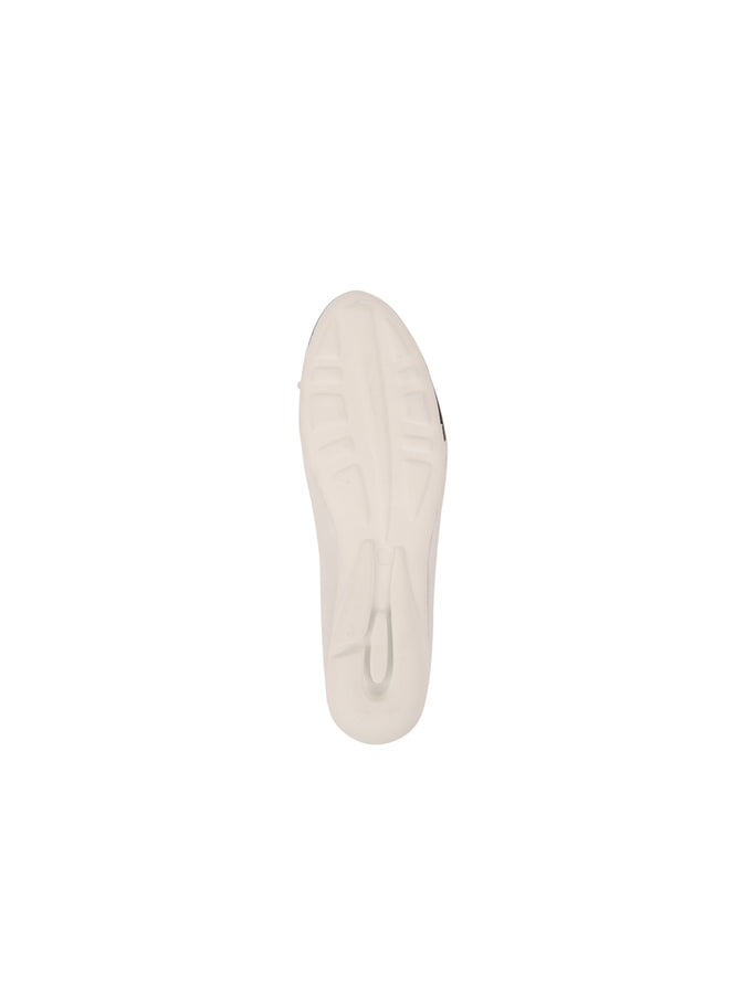 PAUL MAYER - BRAVE LEATHER BALLET FLAT - BLACK / WHITE